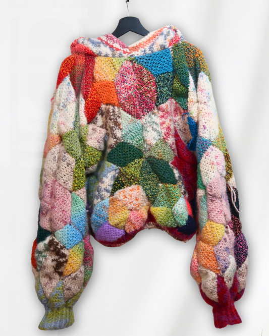 The Scrap Yarn Hoodie Crochet PDF Pattern