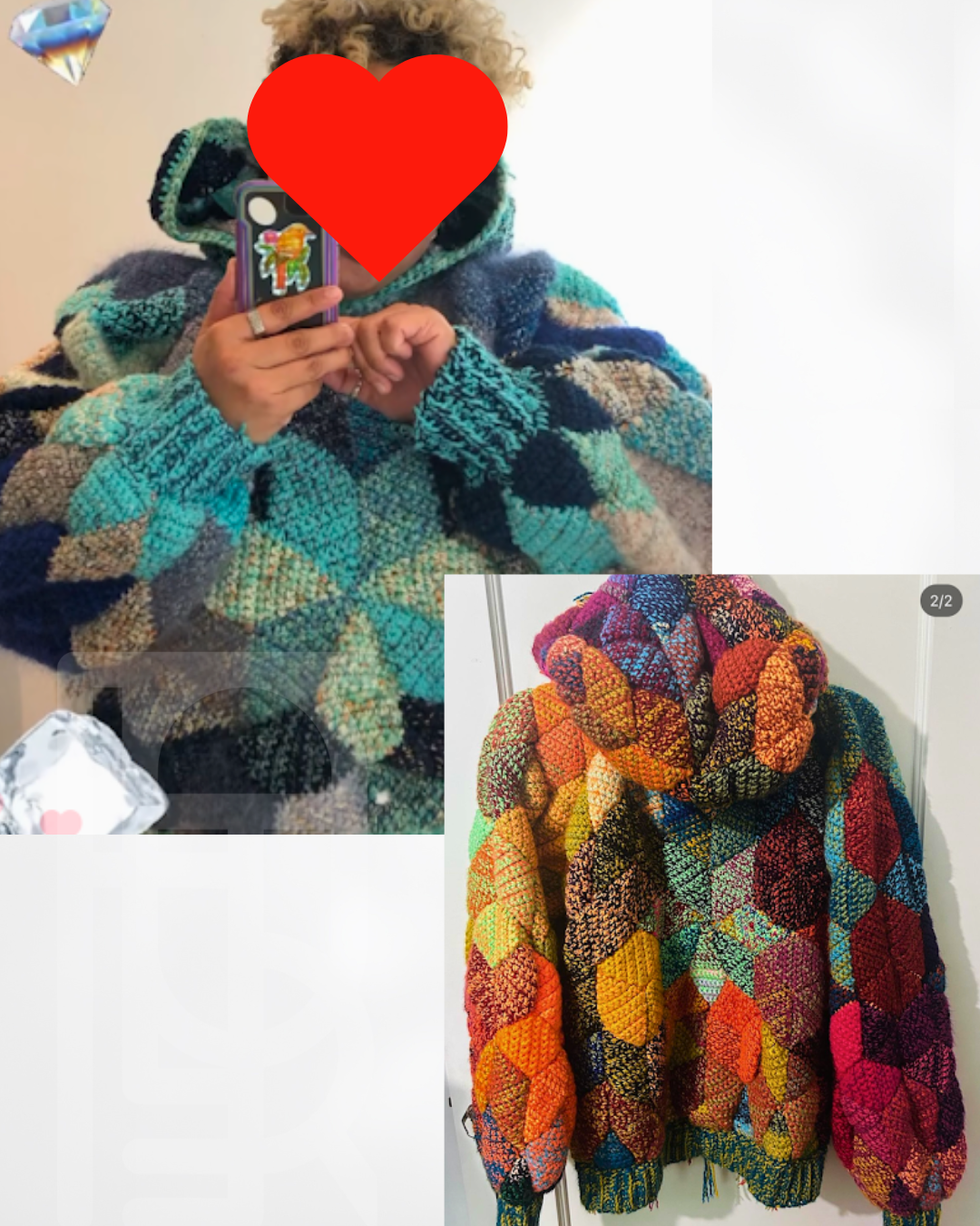 The Scrap Yarn Hoodie Crochet PDF Pattern